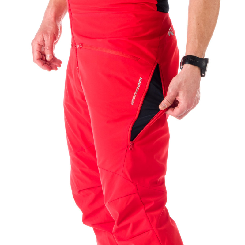 Lyžiarske softshell nohavice Northfinder Harvey red